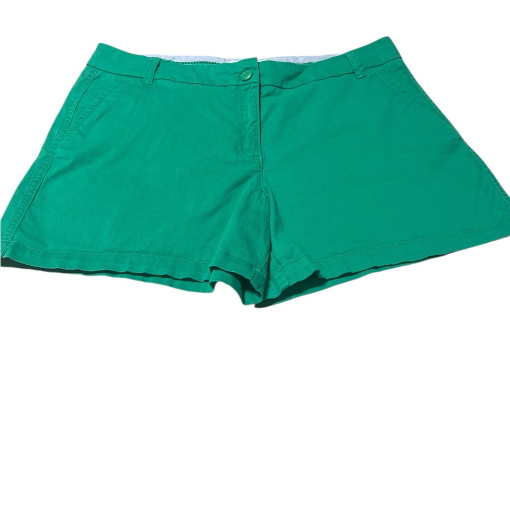 Crown & Ivy CAROLINE Green Shorts Sz/14. Cotton. - Picture 2 of 13